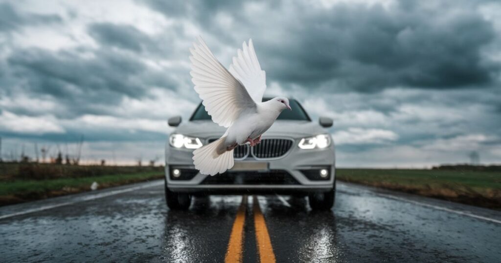 13 Spiritual Meanings of Birds Flying In Front Of Your Car While Driving