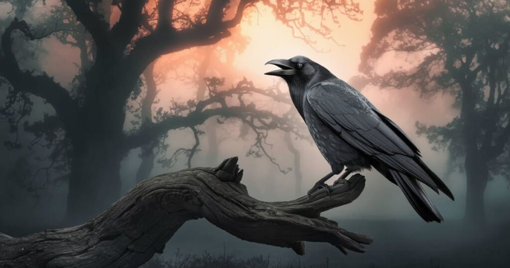 Single Crow Cawing at You Spiritual Meaning