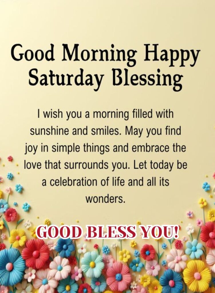 Saturday Morning Blessings Quotes